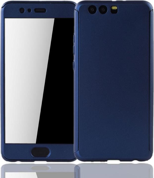 Produktbild König Design Hülle Handy Schutz für Huawei P10 Plus Full Case Cover Displayschutz Bumper Blau (Huawei P10 Plus)