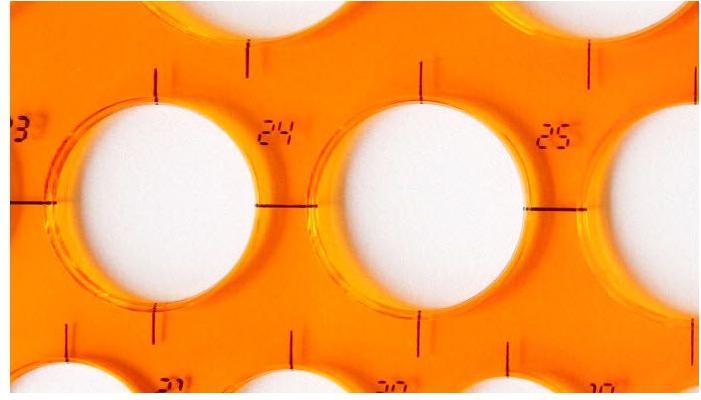 Actual product image Rumold circle template 1-35 mm (270 cm)