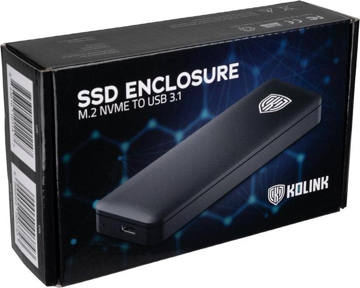 Produktbild Kolink KO-M2UC31 externes Gehäuse für M.2 NVMe SSDs (M.2, M.2 2260, M.2 2242)
