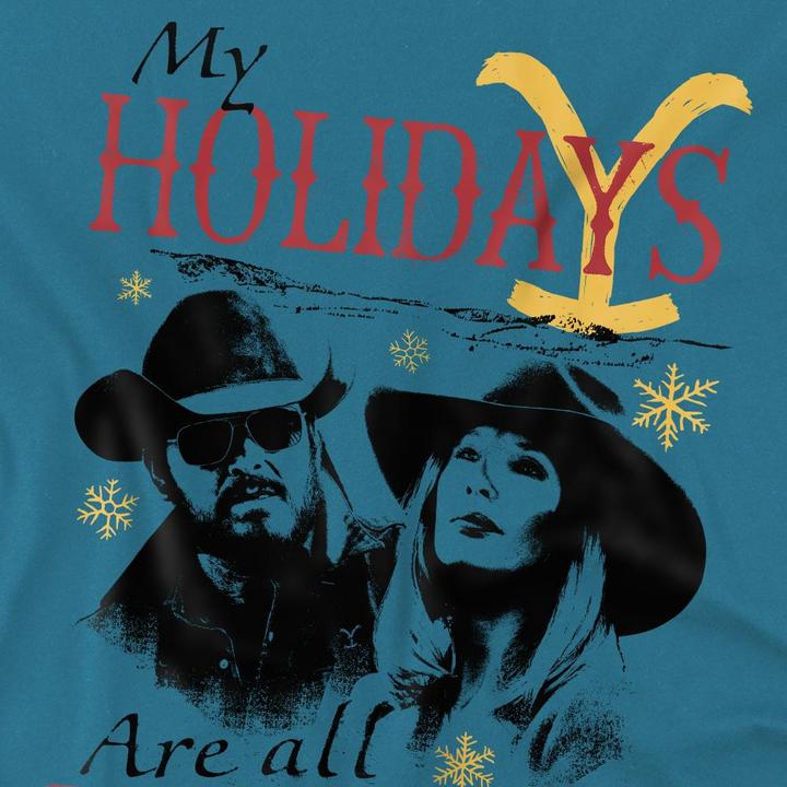Produktbild Yellowstone My Holidays Are All Yours TShirt weihnachtliches Design (M)