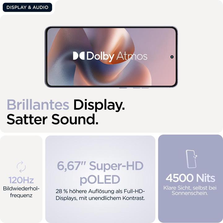 Productafbeelding Motorola MOTO G86 8/256GB (256 GB, Kosmische Hemel, 6.67", Dubbele SIM, 50 Mpx, 5G)