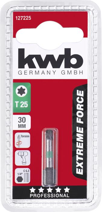 Image du produit kwb 127225 Embout hexagonal T 25 acier 1 pce (T 25)