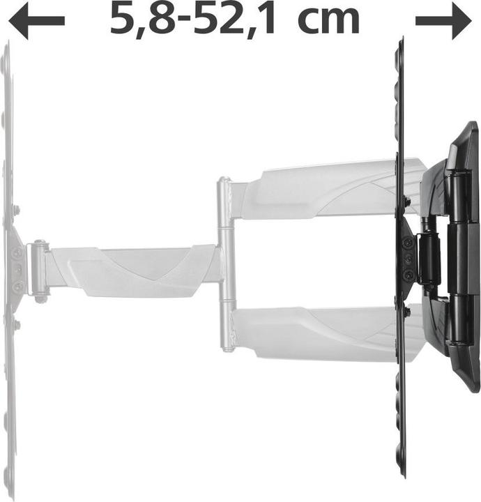 Produktbild Hama TV-Wandhalterung, schwenkbar, neigbar, ausziehbar, 165 cm (65") bis 35 kg (Wand, 65", 35 kg)
