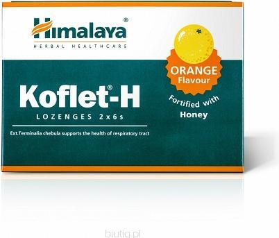 Immagine prodotto Himalaya Koflet-H gusto arancione 12 pillole di aspirazione