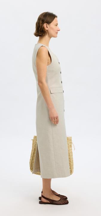 Produktbild Selected Femme Ärmelloses Kleid aus Leinengemisch (40)