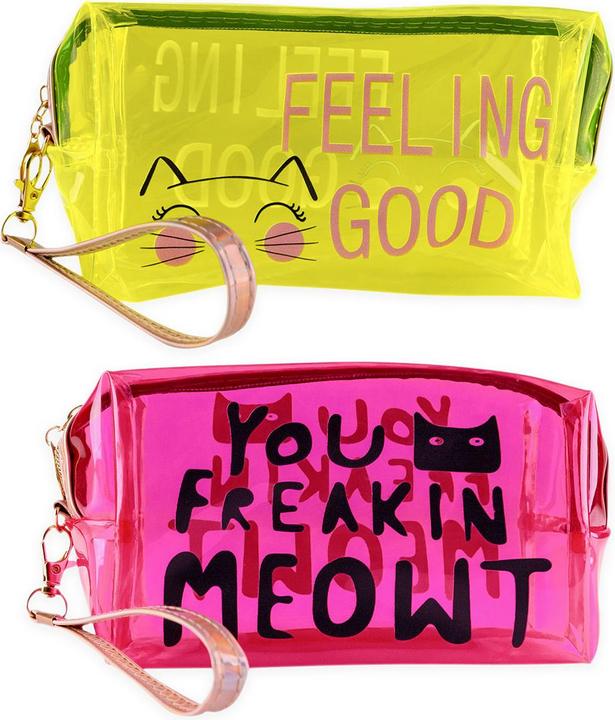Produktbild Accentra Kosmetiktasche / Kulturbeutel transparent mit Print