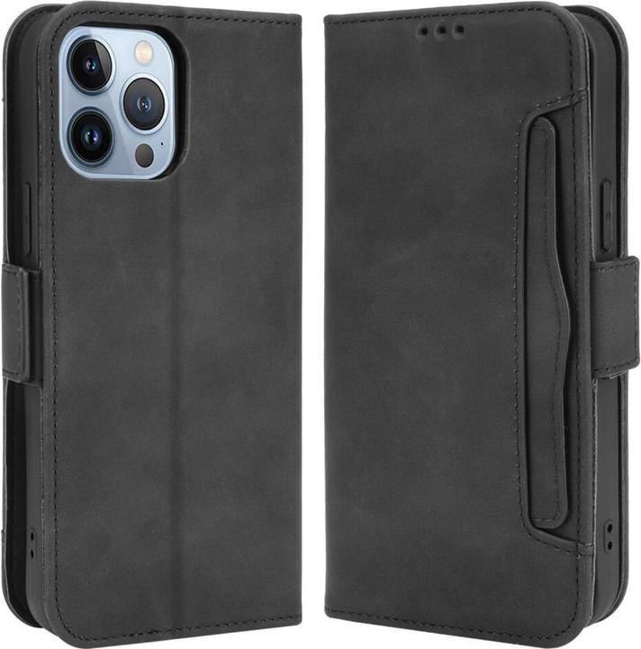 Immagine prodotto Cover-Discount iPhone 14 - Custodia con molti scomparti per carte di credito nera (Apple iPhone 14)