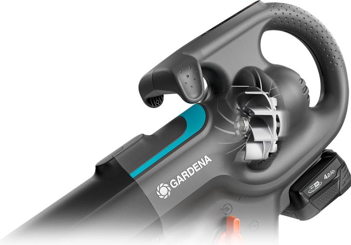 Produktbild Gardena Akku-Laubsauger/Laubbläser PowerJet Collect 18V P4A solo (grau/schwarz, ohne Akku und Ladegerät, POW (Akkubetrieb, Laubbläser)