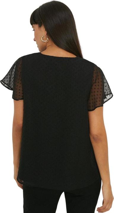 Actual product image Dorothy Perkins Womens/Ladies Dobby Chiffon Angel Sleeve Blouse (36 D)