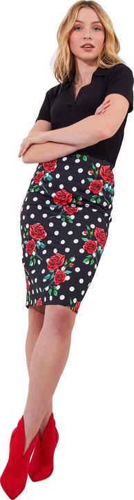 Produktbild Joe Browns Rose Print Polka Dot Pencil Skirt (38)