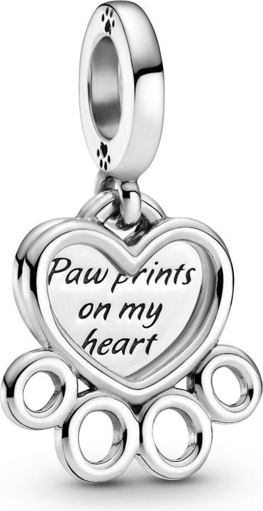Actual product image Pandora Hearts & Paw Print Charm (Silver 925)