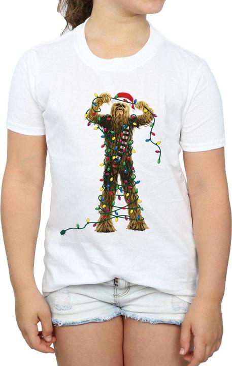 Image du produit Star Wars - T-shirt CHEWBACCA CHRISTMAS LIGHTS - Fille (140, 146)