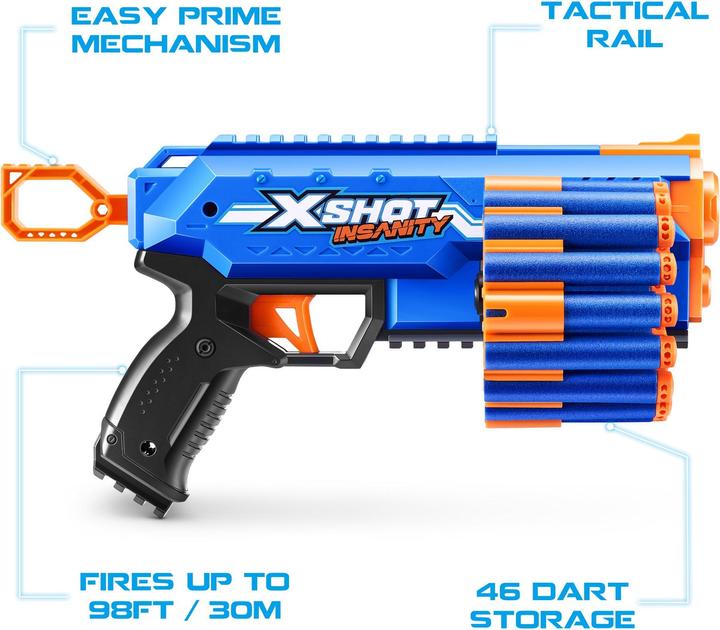 Image du produit Xshot - Insanity Blaster Manic avec fléchettes