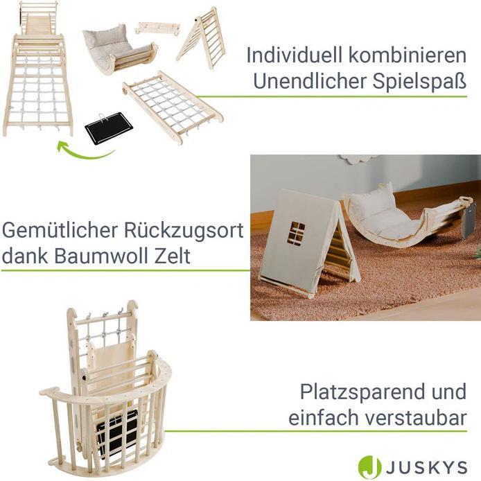 Immagine prodotto Juskys Kletterdreieck Movario Vielseitiges Indoor-Klettergerüst