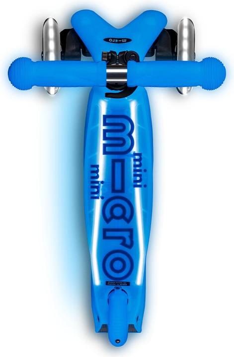 Actual product image Micro Scooter Mini Deluxe Glow Plus LED Blue