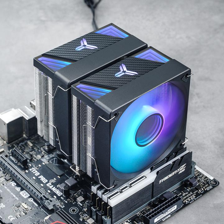 Immagine prodotto Jonsbo Raffreddatore CPU CR-3000 Dual Tower, ARGB - 2x 120 mm, nero