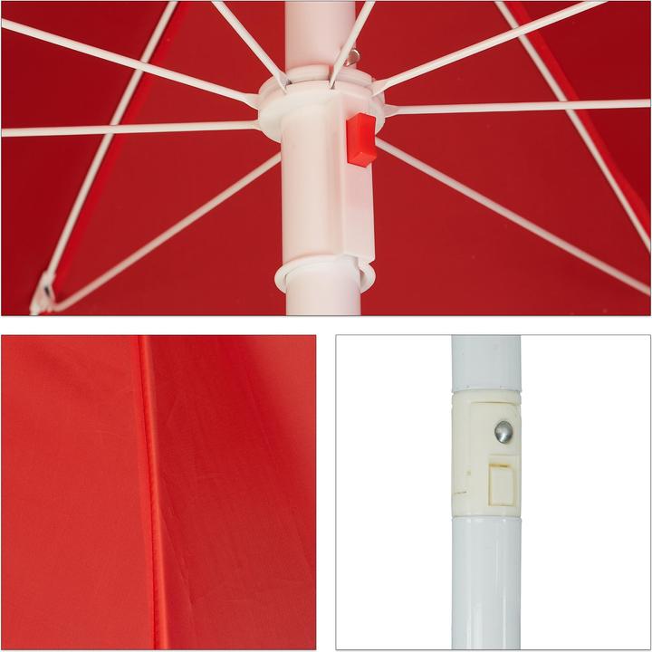 Actual product image Relaxdays 180 cm Garden Parasol (1.80 m)