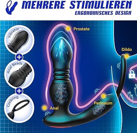 Immagine prodotto Eherson Vibratore anale con anello per il pene
