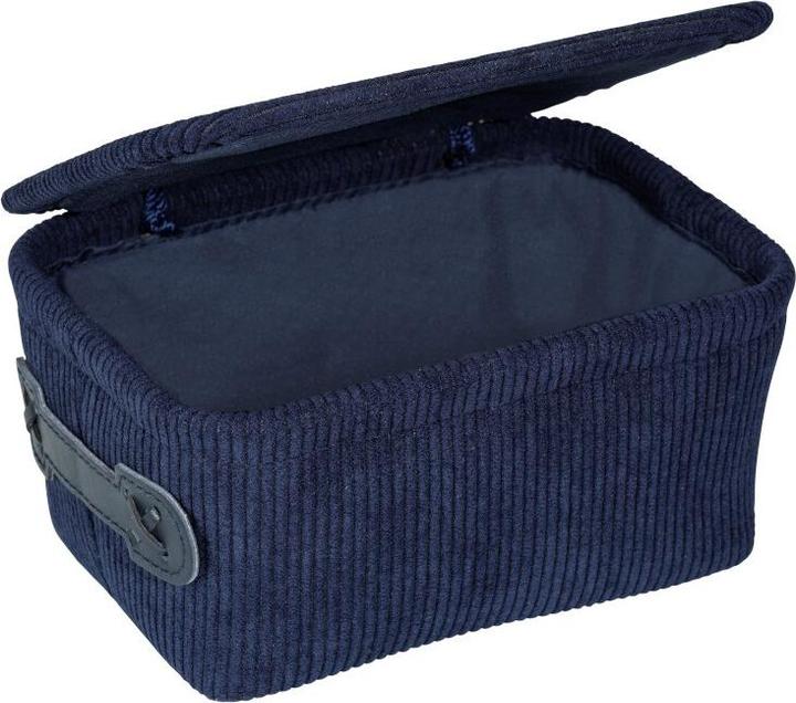 Actual product image Wenko Bathroom basket Anela dark blue