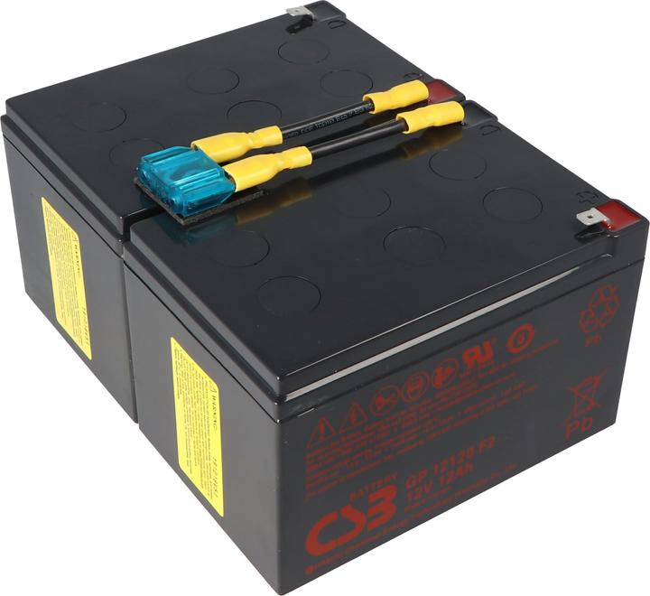 Actual product image CSB Akku passend für APC Ersatzbatterie Nr. 6 APC-RBC6, SCD6 Ersatzbatterie vormontiert mit Kabel un
