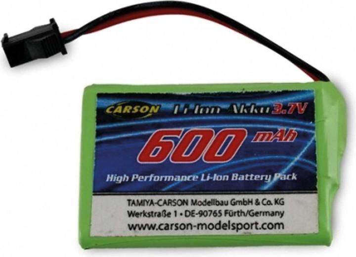 Carson 3,7V/600mAh LiION Akku : 907337/47 JST (3.70 V, 600 mAh)