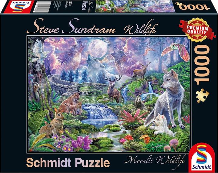 Image du produit Schmidt Spiele Animaux sauvages au clair de lune (1000 pièces)