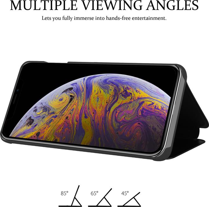 Actual product image Cadorabo Book Smart View Mirror Cover (Apple iPhone XS Max)