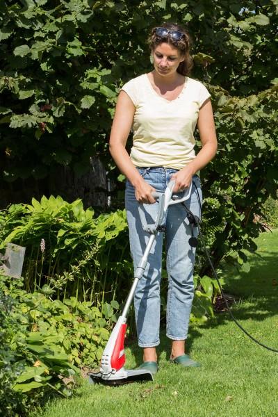 Actual product image Ikra Electric mower Mogatec 350 Watt IGT 350 (Exhibit) (Trim line)