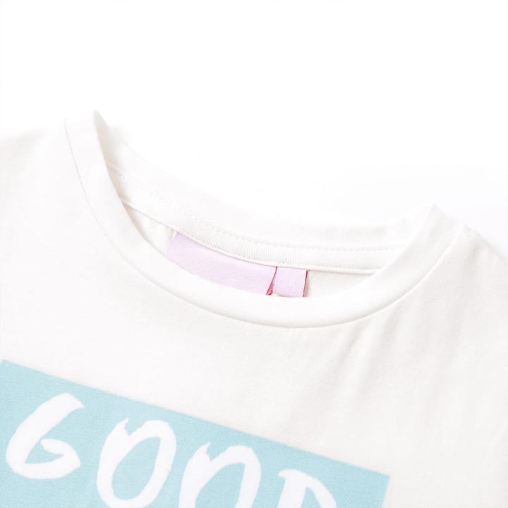Image du produit VidaXL T-shirt enfant Ecru 140,Matière : 95% coton. 5 (140)