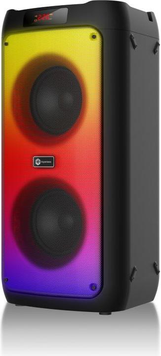 Produktbild Connect IT Hyperbass BEAT+ bluetooth party reproduktor,2x30W,BT,USB,MicroSD,mikrofon,DO,ČERNÝ (10 h, Stromversorgung über USB)