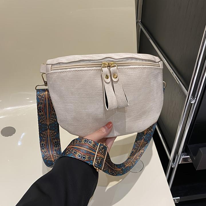 Produktbild Only-Bags.Store Vielseitig Trendy Casual Lightweight Fanny Pack, Elegant Einfachheit Solid Farbe Pendler Stil