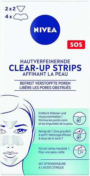 NIVEA Hautverfeinernde Clear-up Strips (Mitesserentferner, 6000 ml)