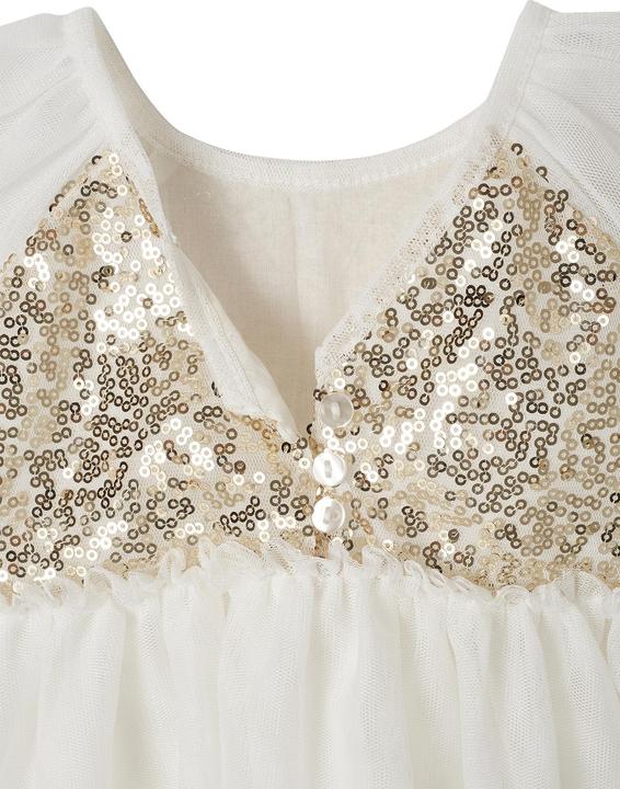 Produktbild Vertbaudet Kurzärmeliges Mädchen Festkleid mit Pailletten (74)