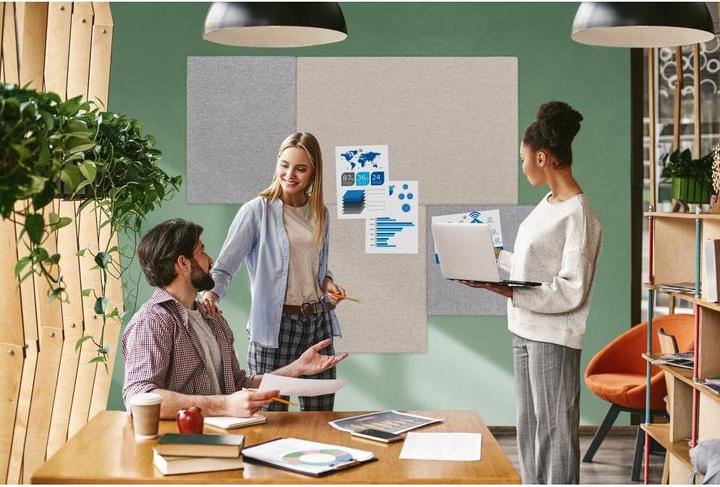 Actual product image Legamaster Comboboard Board Up light grey 75 cm x 100 cm (Bulletin board, 75 x 100 cm)