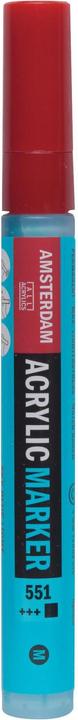 Image du produit Amsterdam Marqueur acrylique M 1 pièce, bleu clair (Bleu clair, 4 mm, 1 x)