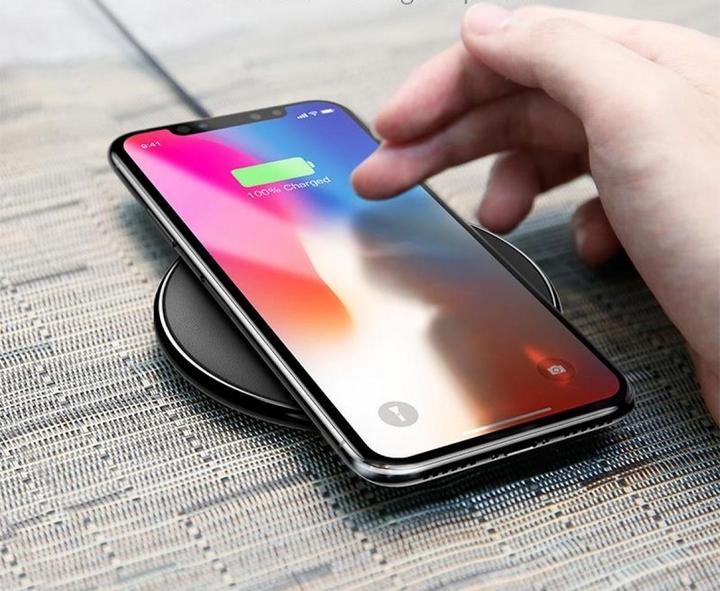 Actual product image Baseus Qi Wireless Charger Leather