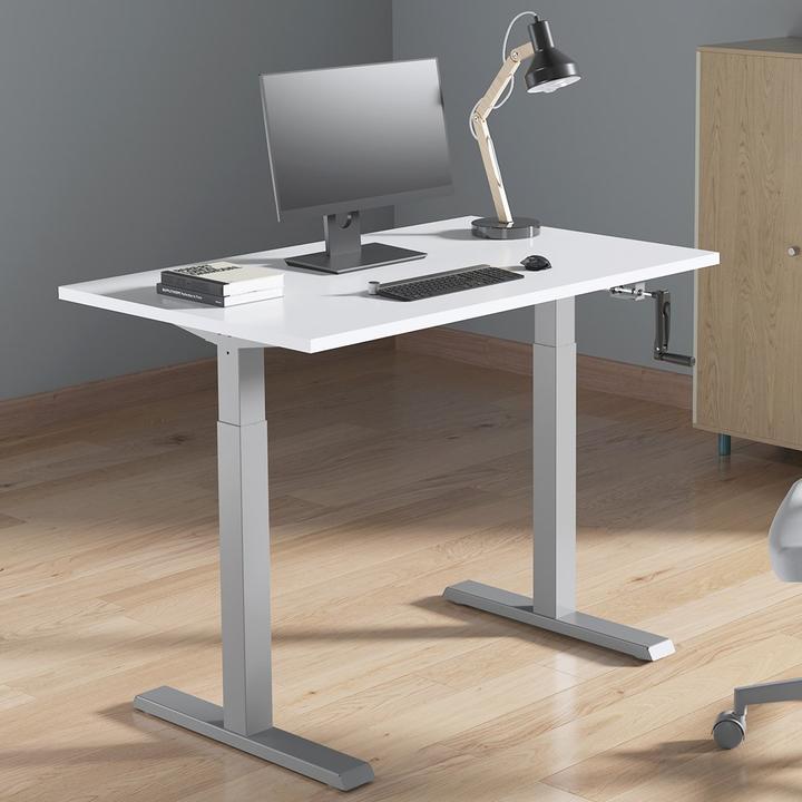 Immagine prodotto Ergo Office Scrivania Sit-stand Struttura della scrivania Scrivania manuale regolabile in altezza max. 123 cm