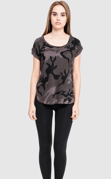 Actual product image Urban Classics Ladies Camo Back Shaped Tee (5XL)