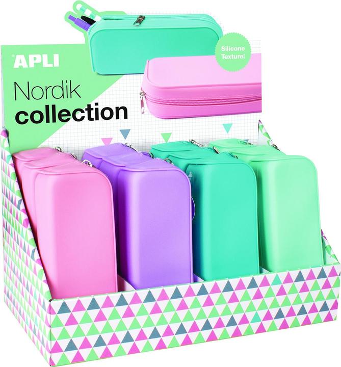 Produktbild Apli Bleistifte Nordik, Soft Touch, 185x75x55 mm, Silikon, Pastellfarben mischen