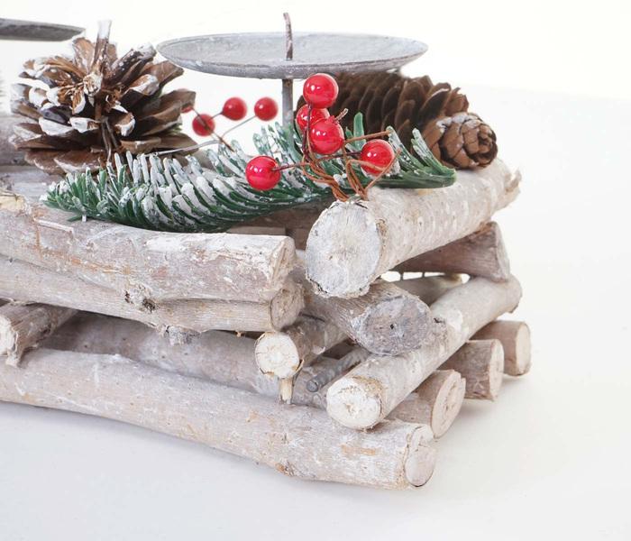 Image du produit Swisshandel24 Couronne de l'Avent (50 x 15 x 11 cm)
