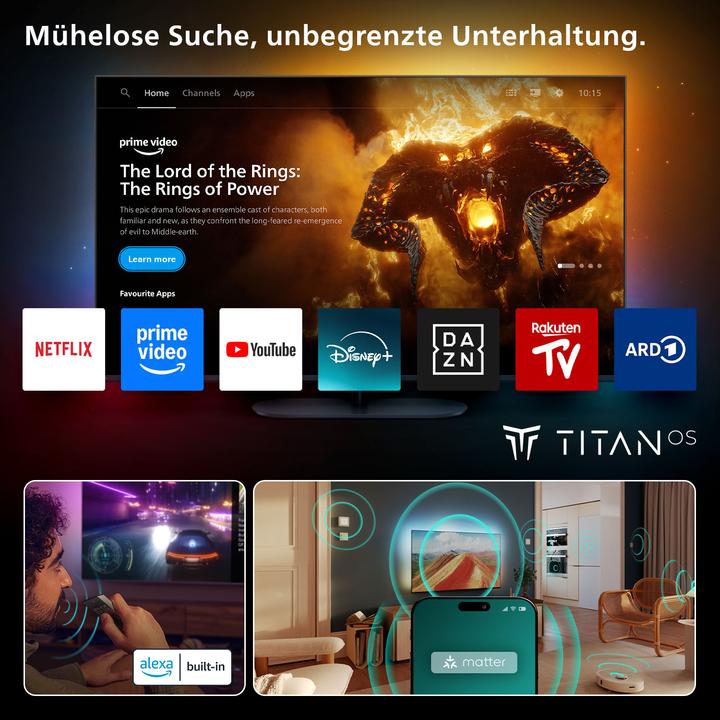 Produktbild Philips 75PUS9000/12 (75", PUS9000, QLED, 4K, 2025)