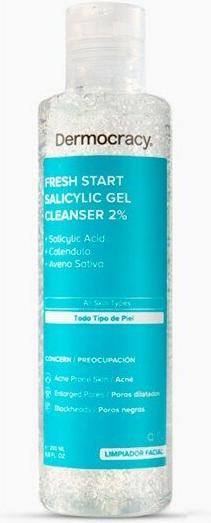 Produktbild Dermocracy 2% (SALICYLIC ACID) cleansing gel + make-up remover 200ml (Gel, 200 ml)