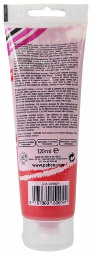 Actual product image Pebeo Decocrème Matt acrylic paint (Volcano Red, 120 ml)