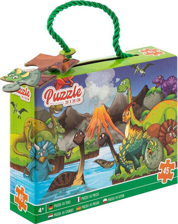 Actual product image Grafix Dinosaur jigsaw puzzle, 45 pieces. (45 pieces)