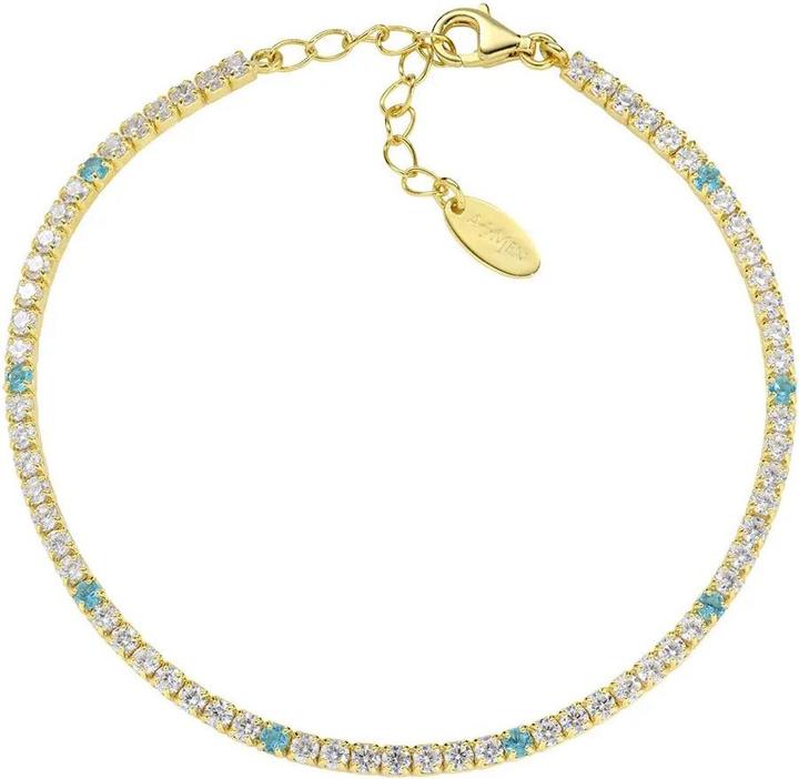 Amen Tennis Armband (19 cm, Silber 925)