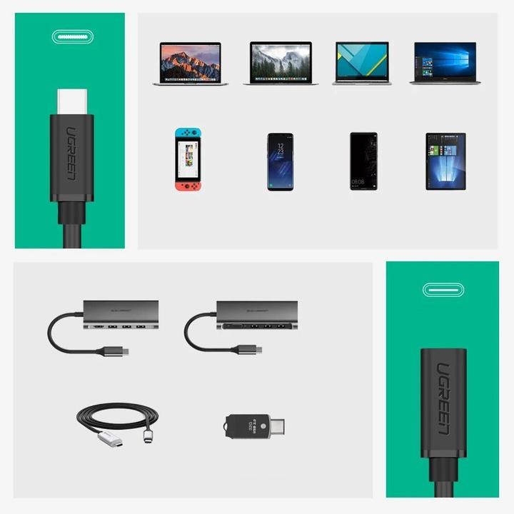 Immagine prodotto Ugreen USB C – USB-C (0.50 m, USB 3.2 Gen 1, 60 W)