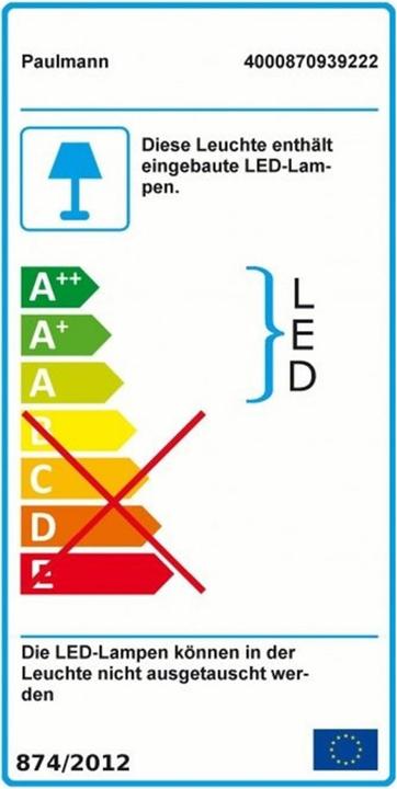Energy Label Paulmann Plug & Shine light strip (875 lm, IP67)