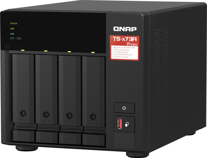 Produktbild QNAP TS-473A + QSW-1105-5T Bundle Pack (0 TB)