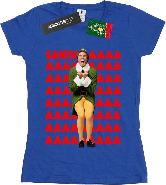 Immagine prodotto Elf Buddy Santa Scream Maglietta Donna (L)