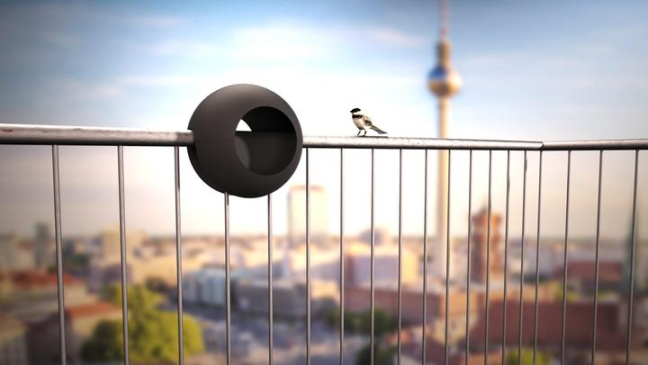 Produktbild Rephorm Vogelfutterhaus Birdball Ø 30 cm - Graphit